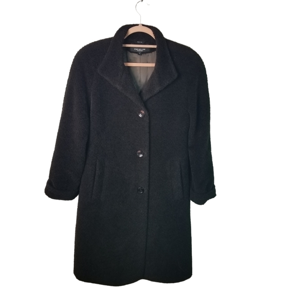 Vtg Suri Alpaca Brown Long Line Coat Size 6
